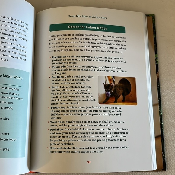 Indoor Cat Book Laura J. Moss Enrich Cat Life Guide Pet Care Hardcover - Picture 5 of 11